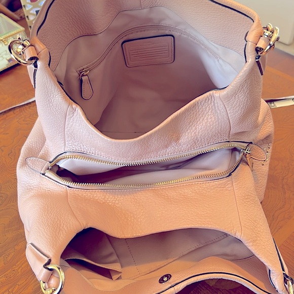 Coach Edie Leather Handbag Blush Pink - Picture 2 of 12